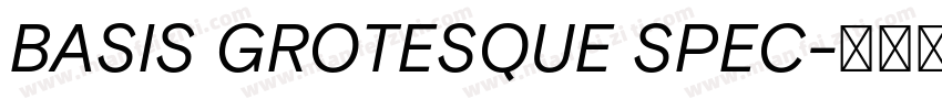 BASIS GROTESQUE SPEC字体转换